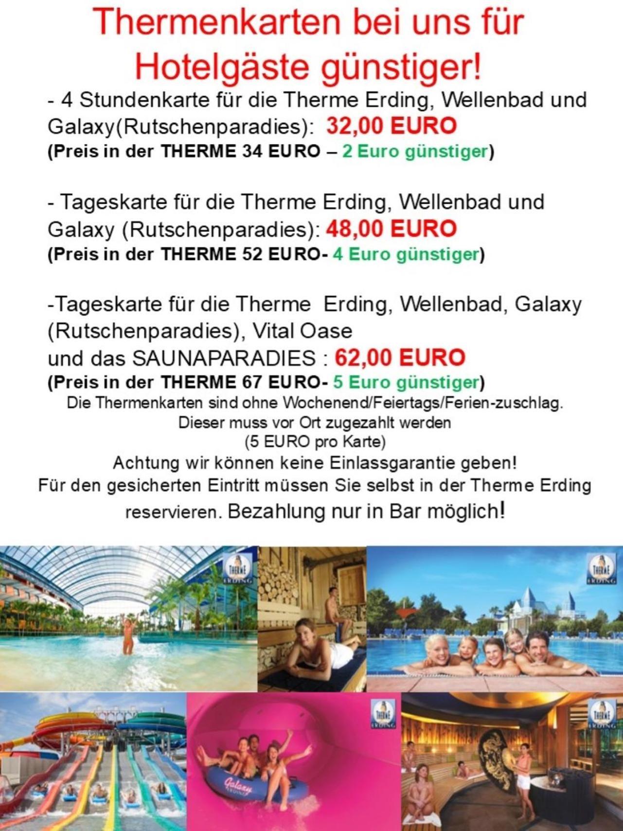 Familienhotel Nahe Der Therme Erding Exteriör bild